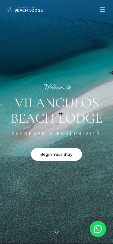 Vilanculos Beach Lodge on a phone